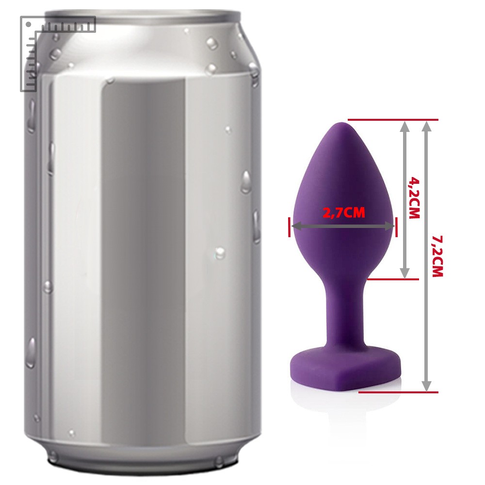 imagem ambientada do Plug Anal Joia em Silicone Ben Lil�s destacando seu charme e potencial de prazer