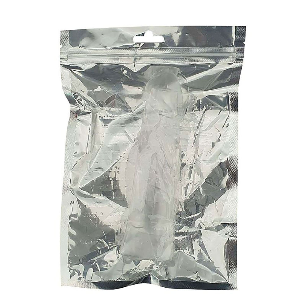 Capa Peniana sem Vibrador em Jelly 15,5 x 3,3cm Fum� | Foto 06