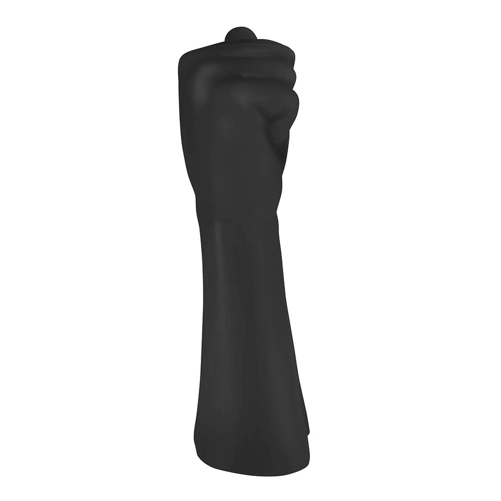 Penetrador Hand Fist Power em PVC Toque Macio, vista lateral direita com detalhes do antebra�o