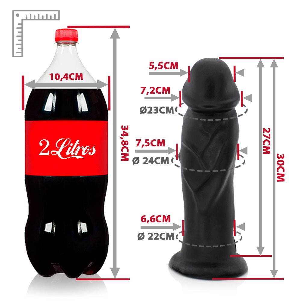 Vista lateral da base da cinta peniana An�bis preta, evidenciando o material de PU e Nylon com regulagem e fivela