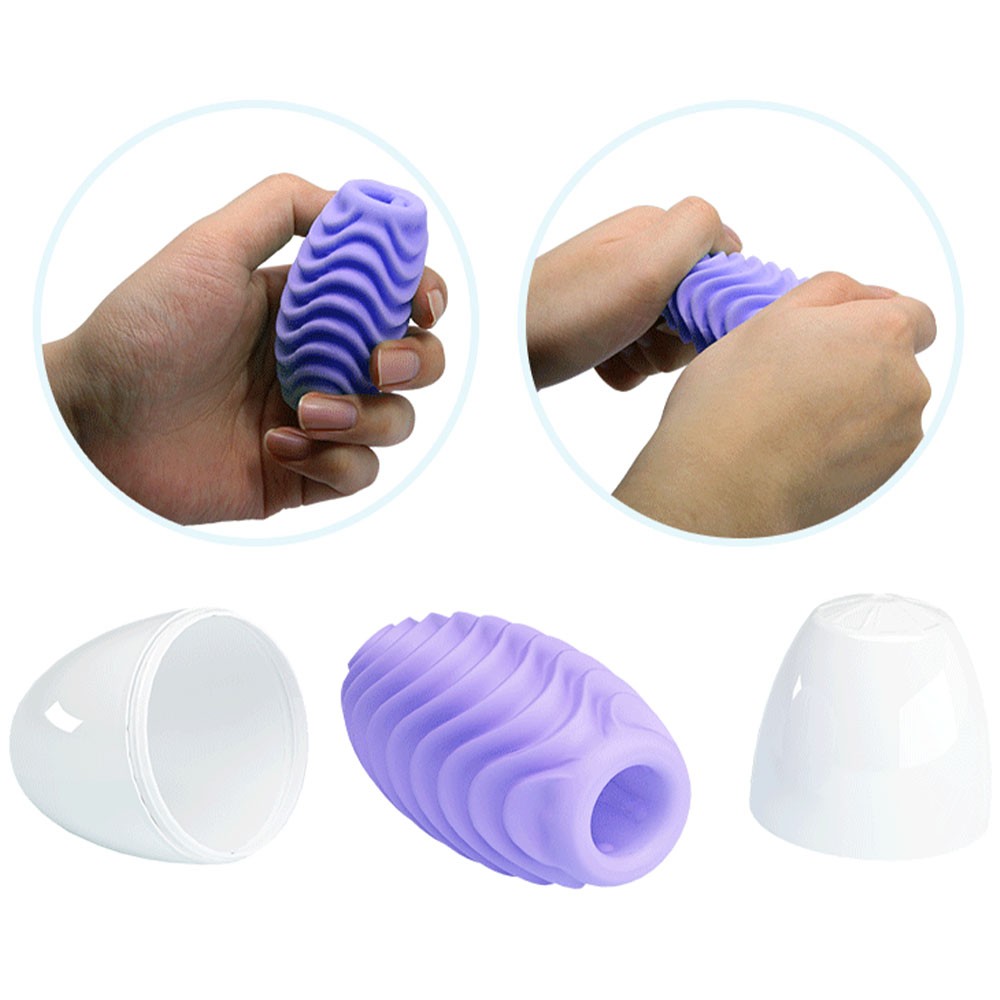 Masturbador Vazado Masculino Romantic Lil�s em silicone, detalhes do corpo externo e textura interna, foto 02