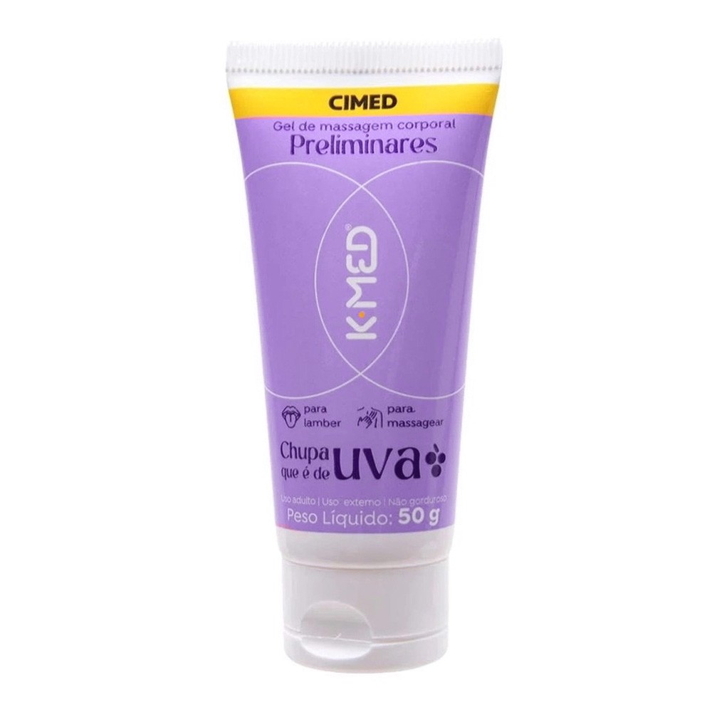 Gel K-Med Preliminares Sabor Uva para Sexo Oral | Embalagem de 50g