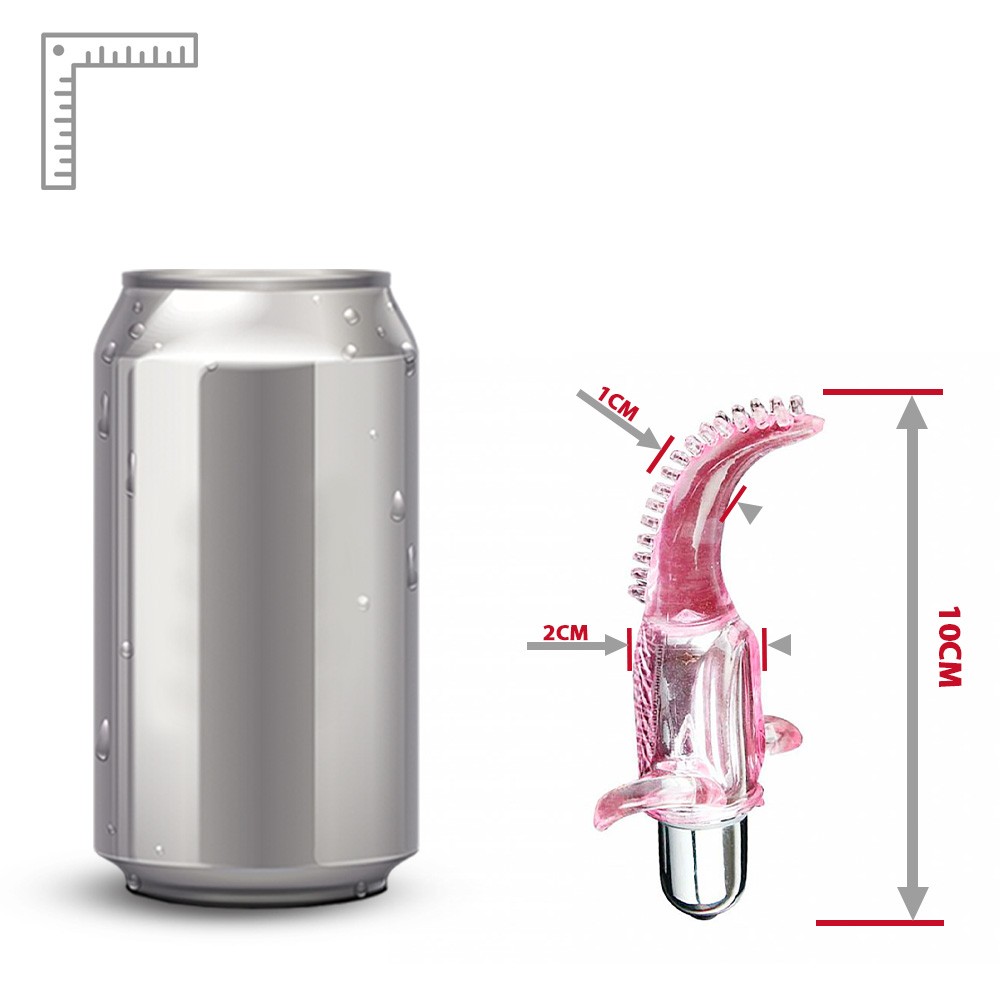Dedeira vibrat�ria rosa em vista superior frontal, com foco nas cerdas e no bot�o de controle