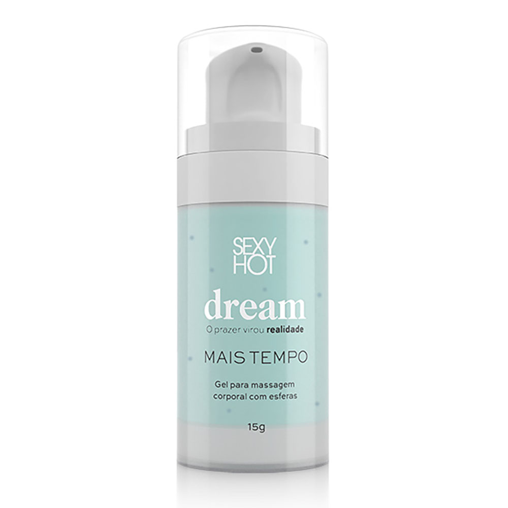 Gel Retardante Mais Tempo Dream Gel com Microc�psulas | Embalagem e frasco do produto