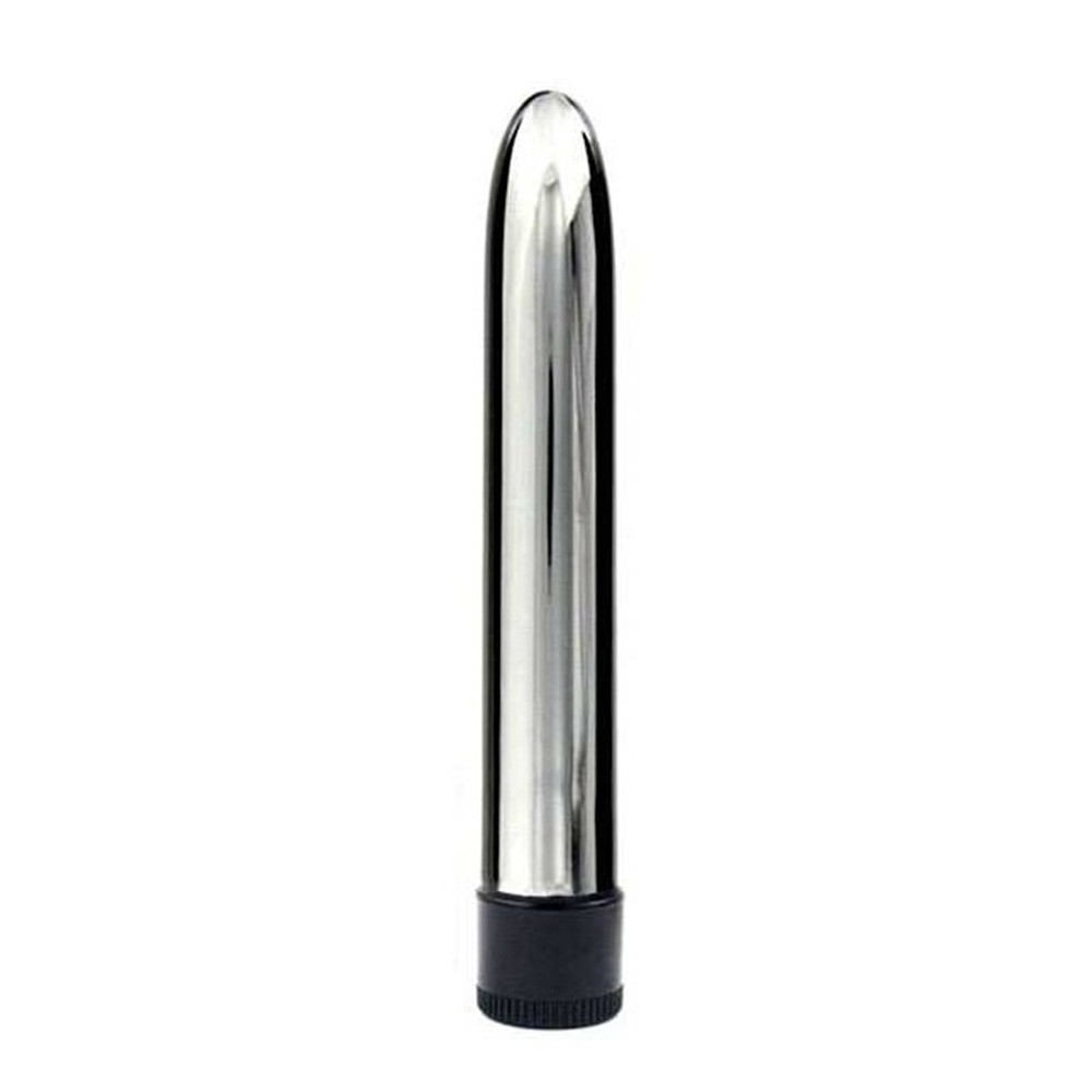Vibrador Personal em ABS Multivelocidade Prata em vista frontal