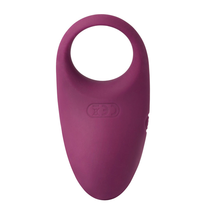 Anel Peniano Winni com Vibro e 5 Vibra��es Roxo | Vista traseira com detalhes em relevo