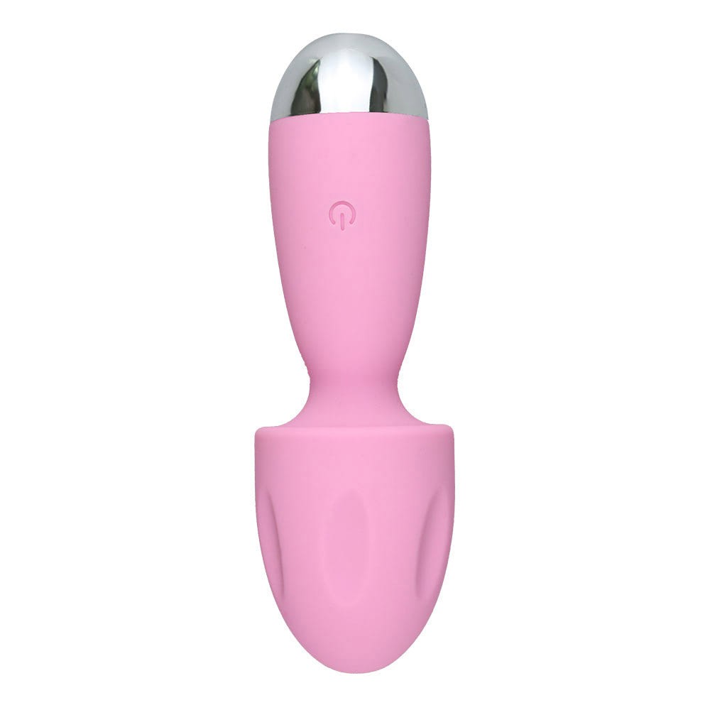 Massageador Er�tico Cogumelo Rosa - Detalhe do bot�o de ligar/desligar na al�a do cogumelo