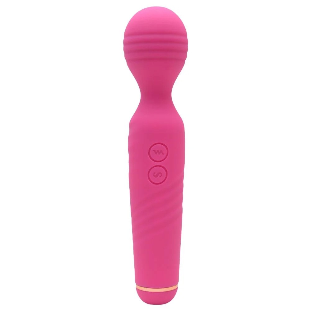 Massageador Er�tico em Silicone Recarreg�vel Pink com detalhes dos bot�es de controle