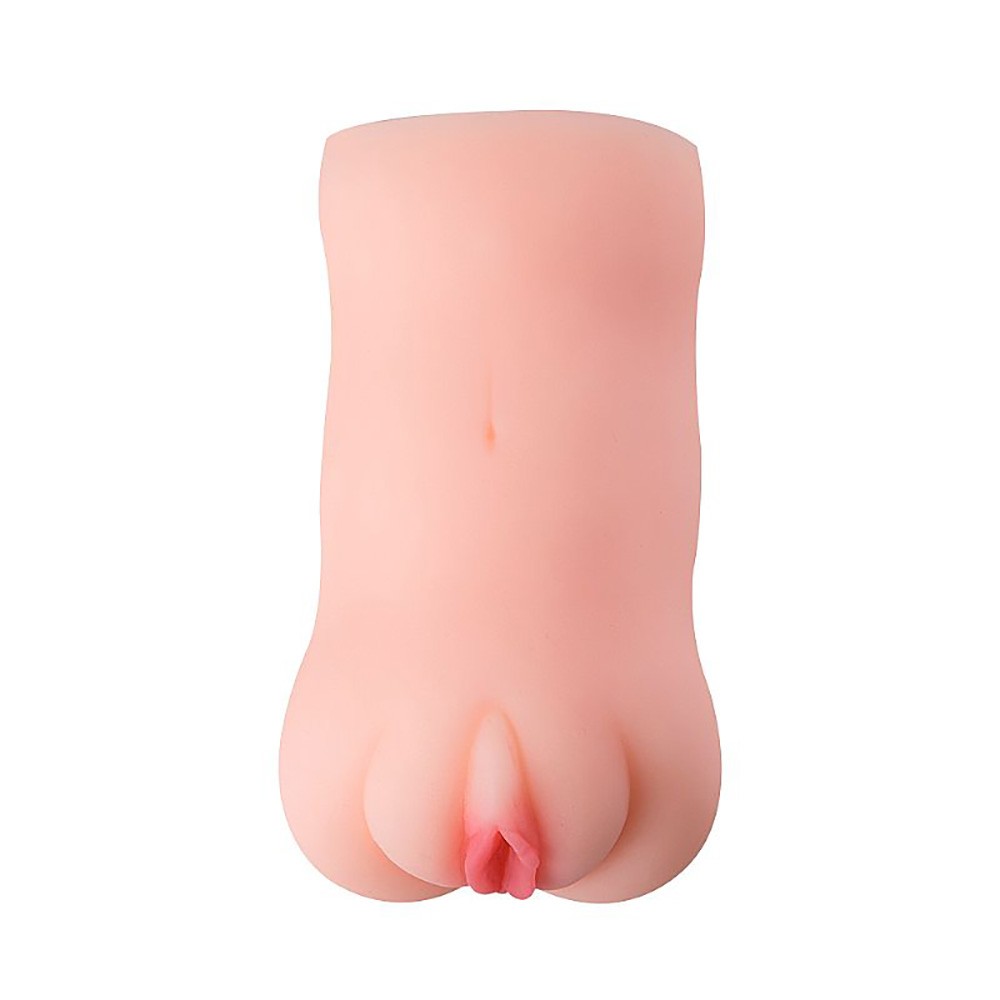Masturbador Vagina em Cyberskin Aria Bege, vista da parte de tr�s com abertura anal detalhada