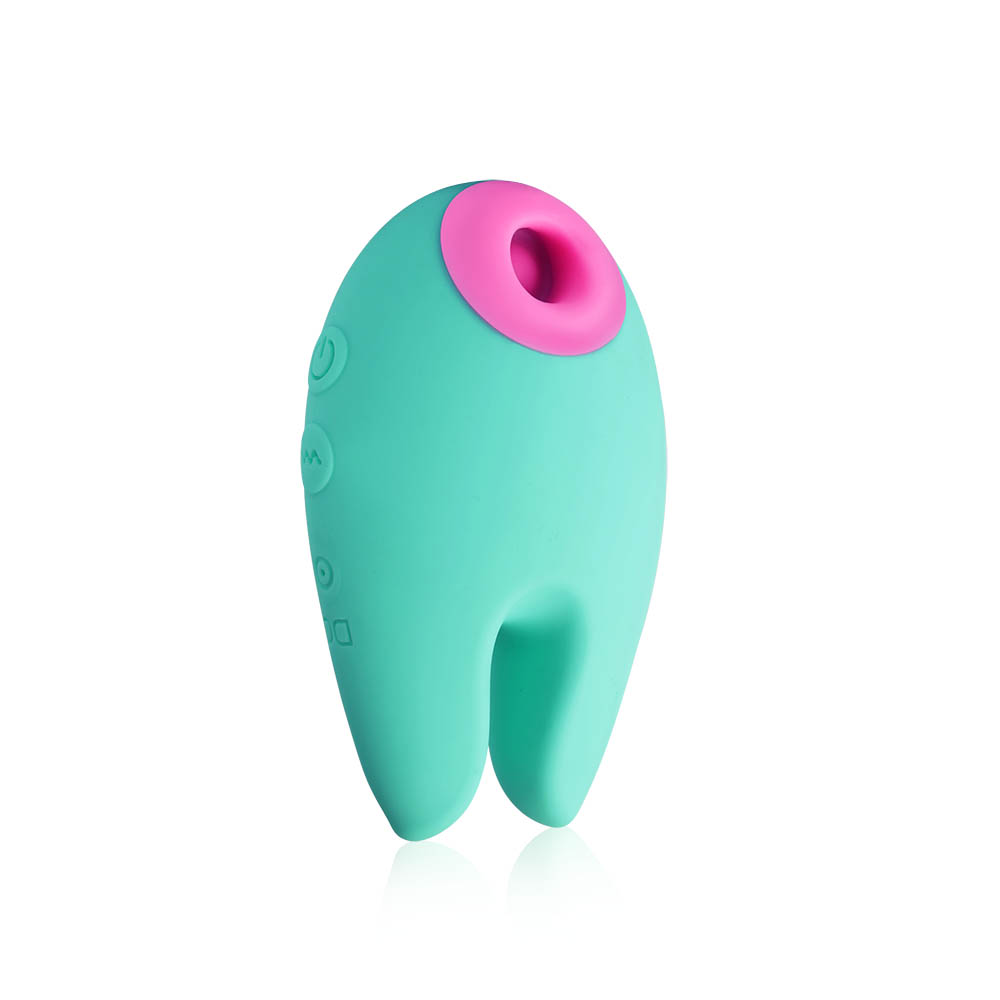 Vibrador Sugador de Clit�ris You Cyan em silicone recarreg�vel vista frontal