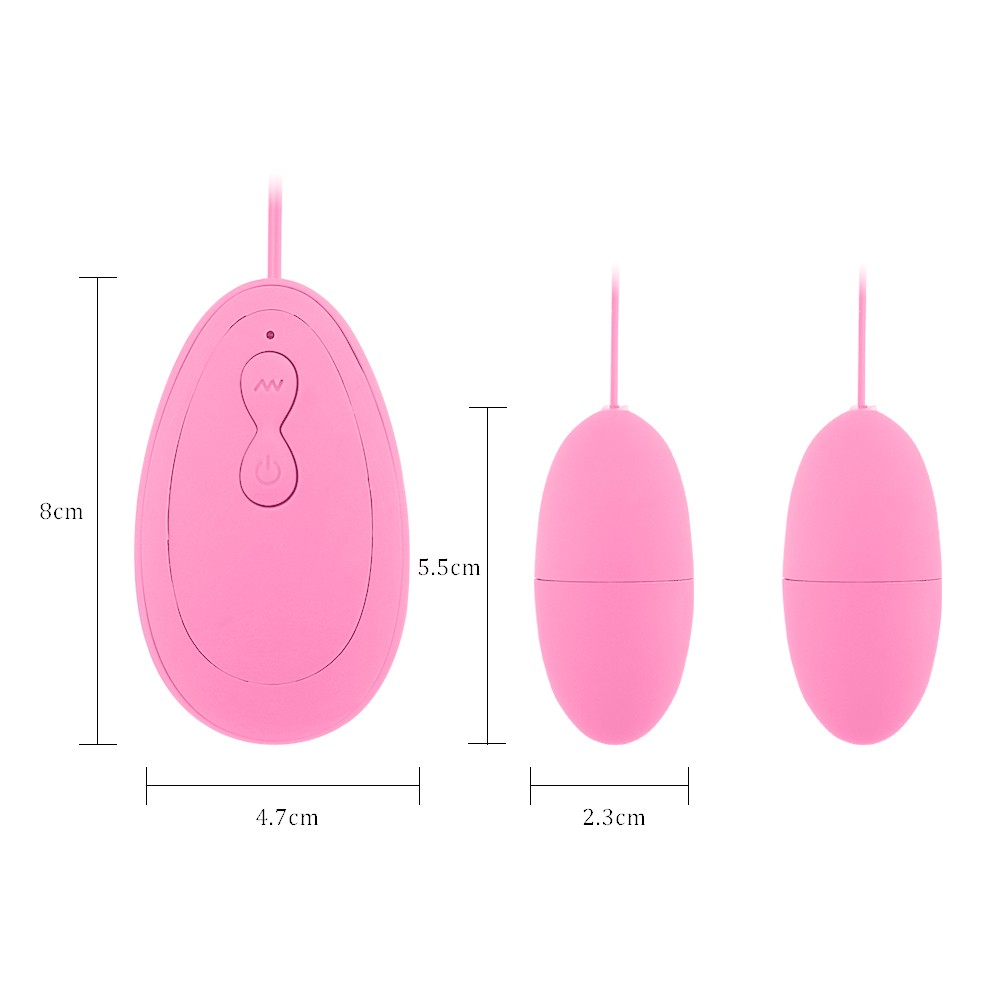 Vibrador Bullet em Silicone Duplo Rosa, diagrama de uso interno