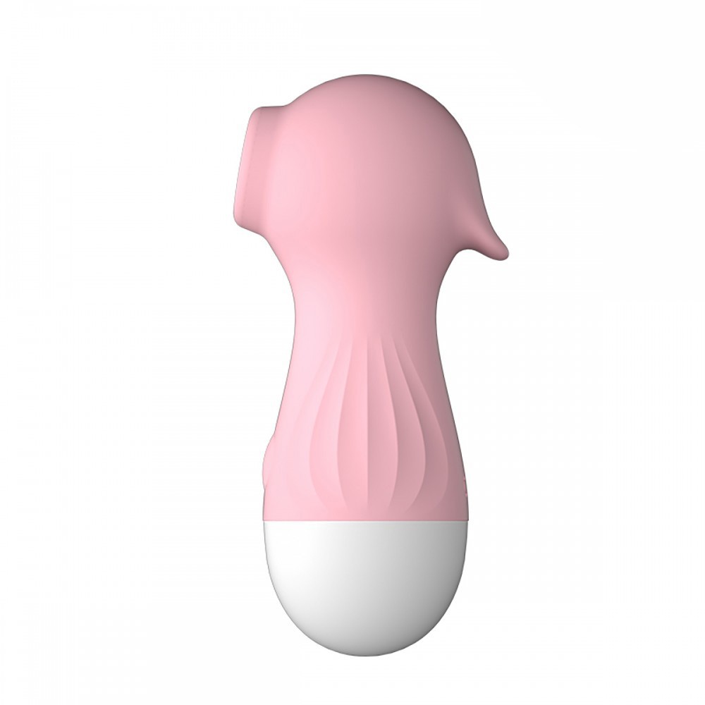 Vibrador para Clit�ris em Silicone Recarreg�vel rosa - Vista Frontal