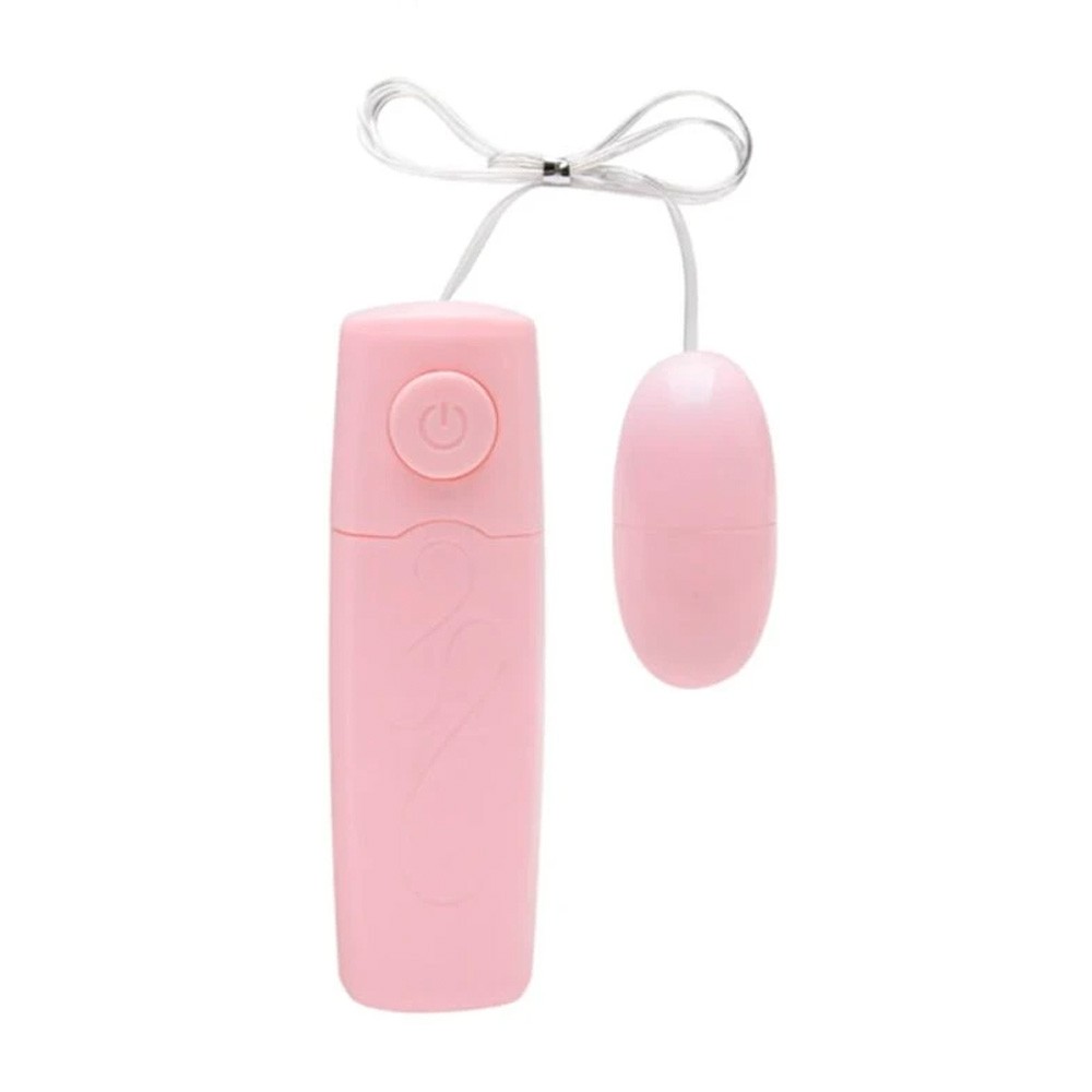 Vibrador Bullet em Pl�stico R�gido e Controle com Fio Rosa com cord�o de conex�o