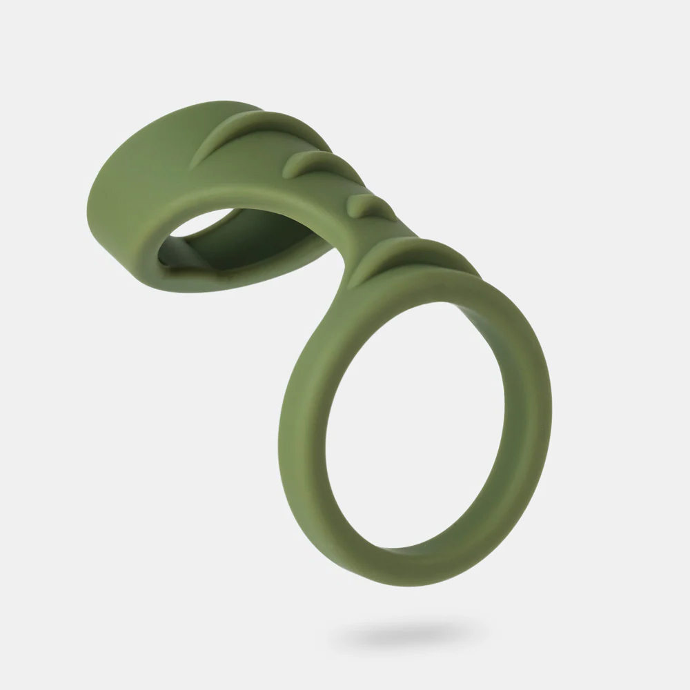 Anel Peniano Cape em Silicone em close, mostrando a textura das protuber�ncias internas