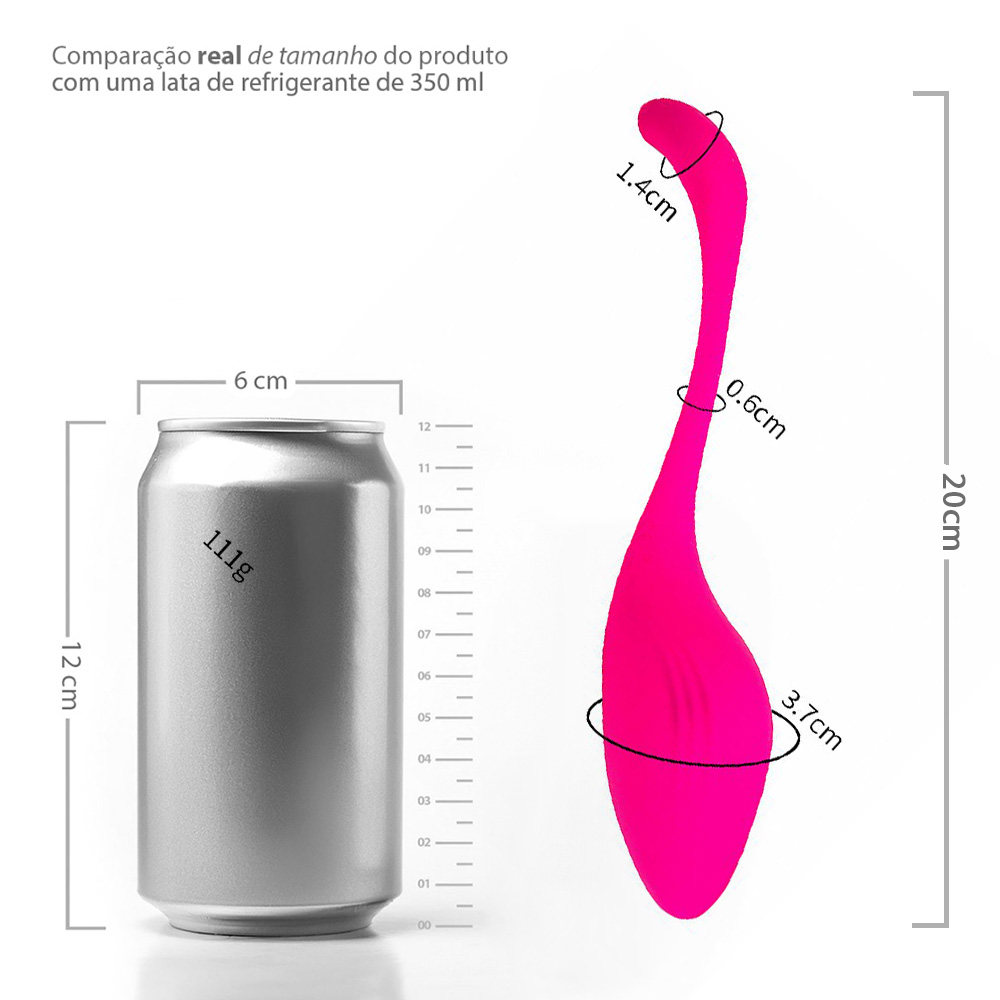 Vibrador para Casal Recarreg�vel em Silicone com 10 Vibra��es e Controle por Aplicativo Pink, close-up em uma das extremidades vibrat�rias do vibrador, destacando a suavidade do silicone e o acabamento