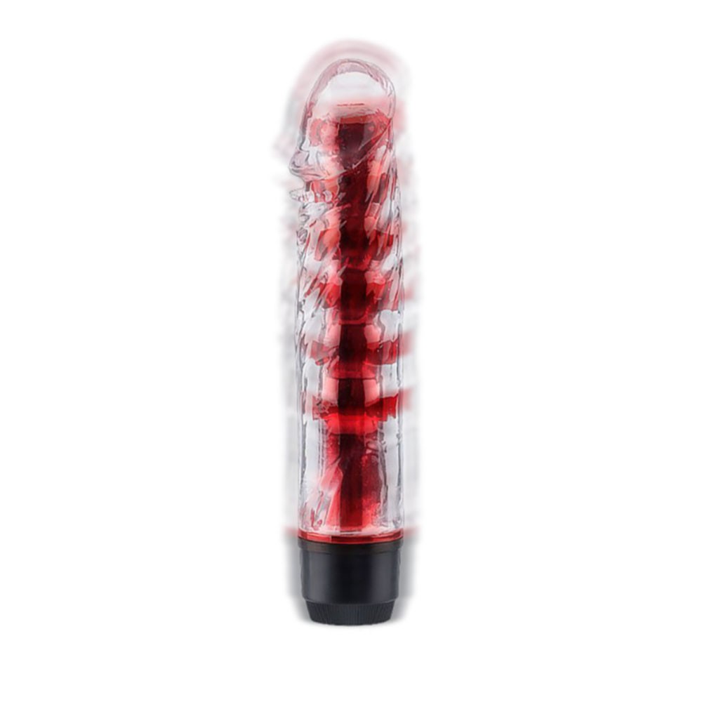 Vibrador Jenny Vermelho - Imagem com efeito de vibracao