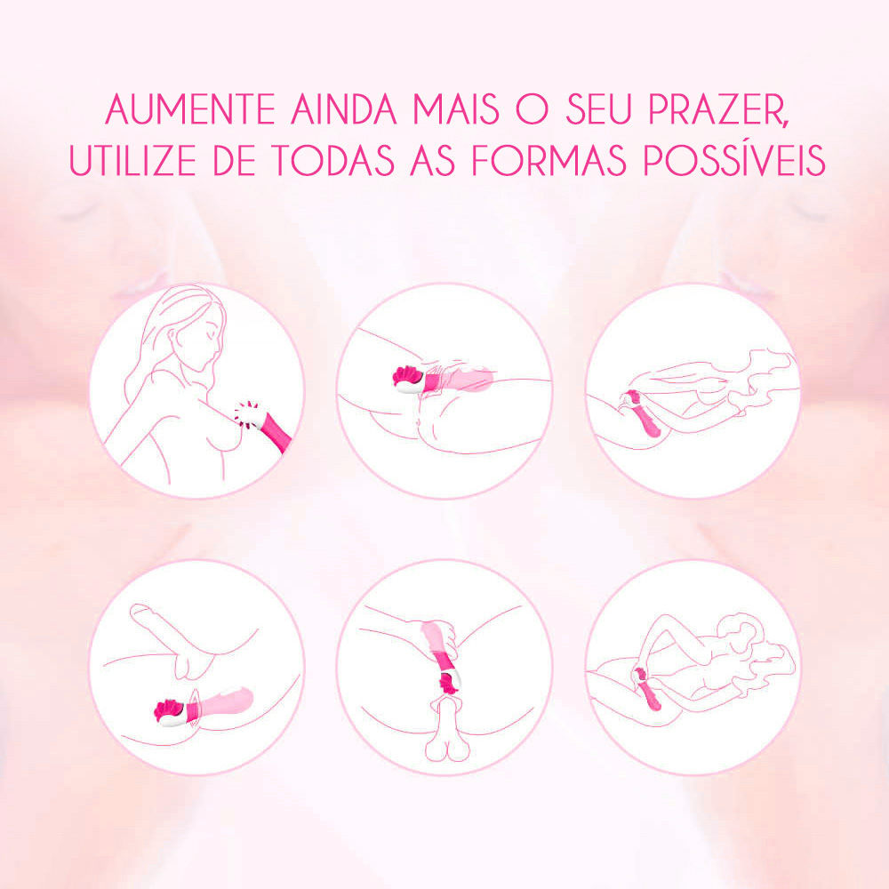 Simulador de sexo oral em formato ergonomico, ideal para clitoris