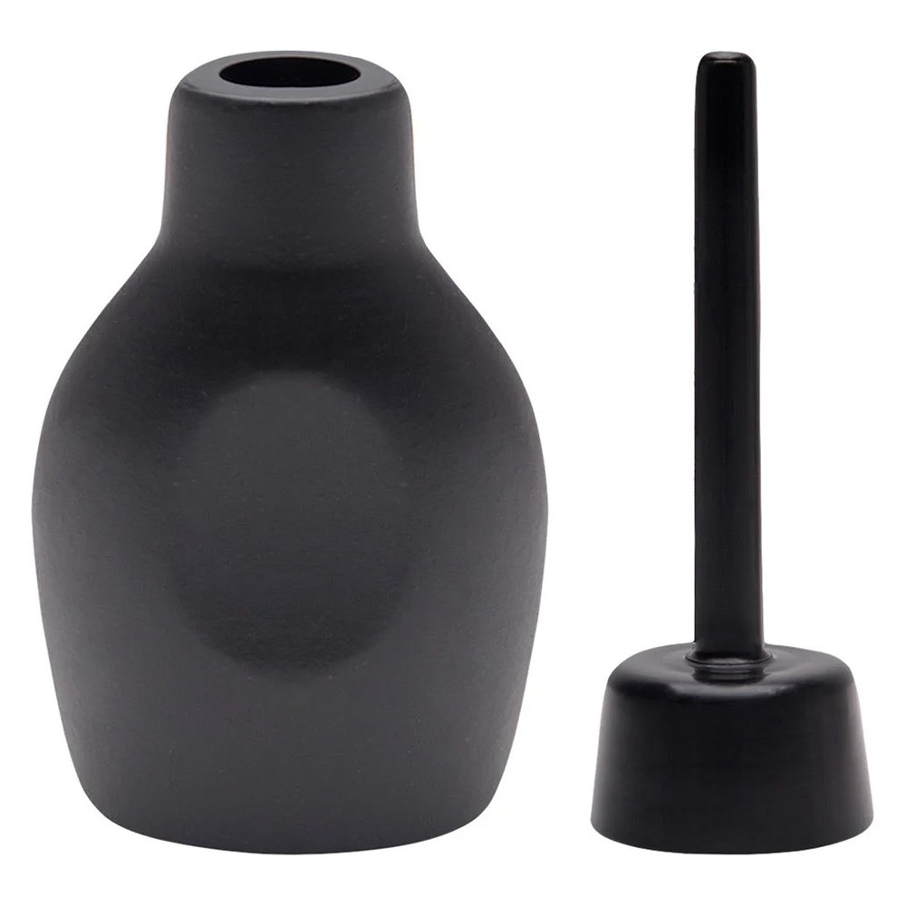 Ducha Higi�nica �ntima 100ml Preta, c�nula e bomba separadas