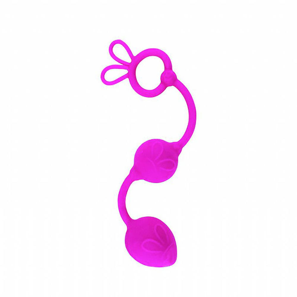 produto | Bolinha Anal Esferas Duplo Balls Pink, vista frontal da embalagem e do produto