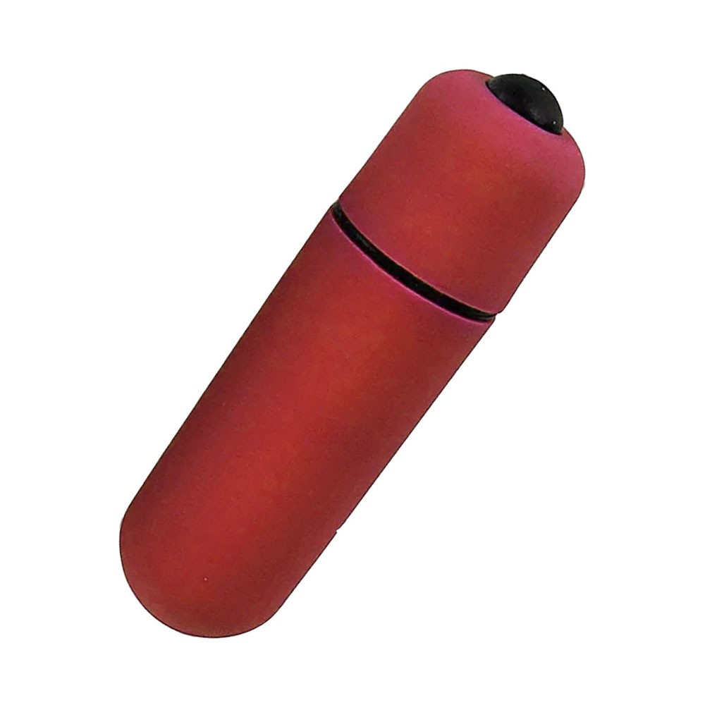 Vibrador Bullet em ABS Poderoso Vermelho - Outra Vista Lateral Inclinada