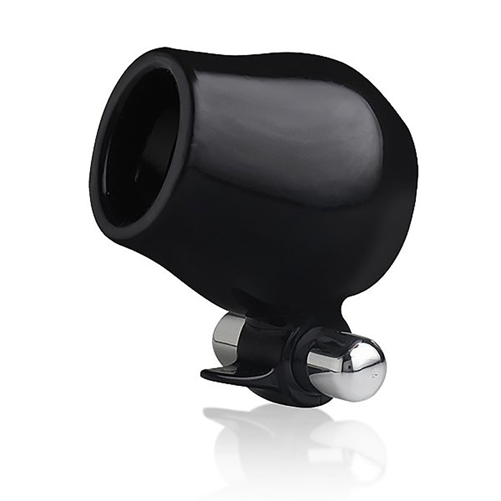 Vista frontal do Anel Peniano Dom P8 com vibrador, detalhando o anel e o mini vibrador na parte inferior
