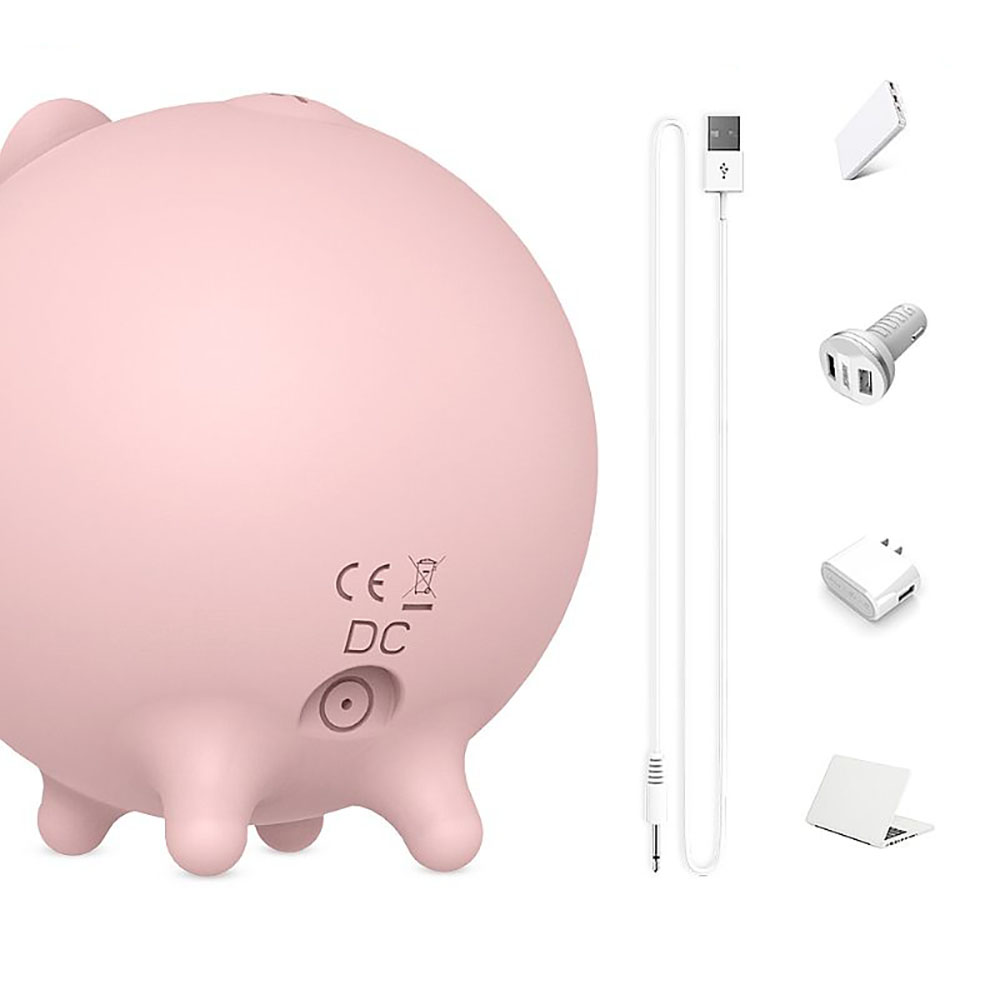 Imagem ambientada do Vibrador Piggy Rosa em um quarto, sugerindo uso em momentos �ntimos a dois e autonomia