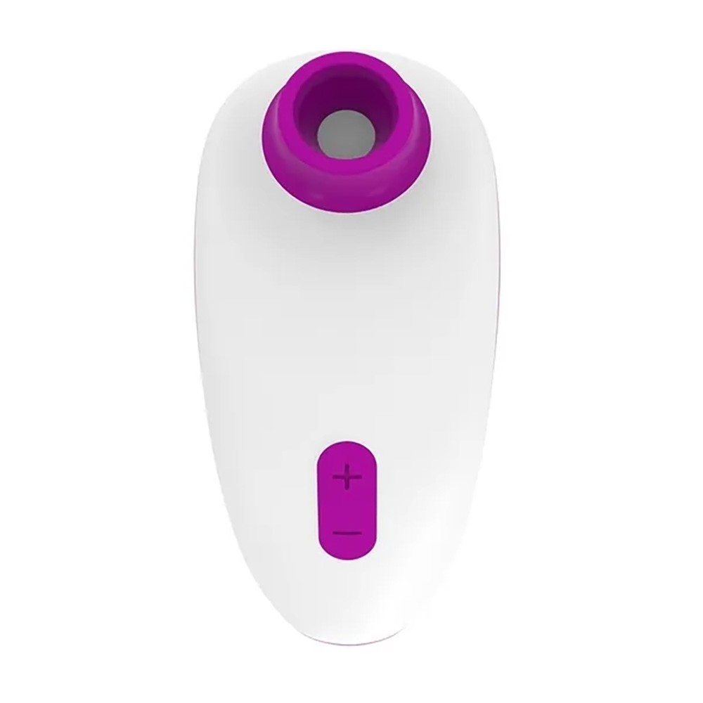 Vibrador para Clit�ris Addie Roxo | Vista superior mostrando a entrada do estimulador e o painel de controle