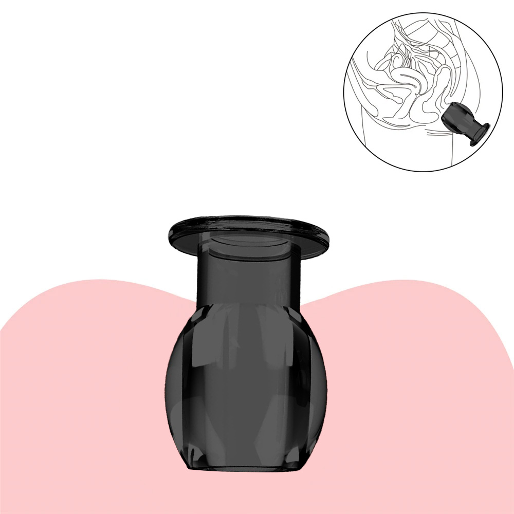 Plug Anal Oco com Abertura para Inser��es em ambiente clean, ilustrando a forma como l�quidos podem passar pelo plug