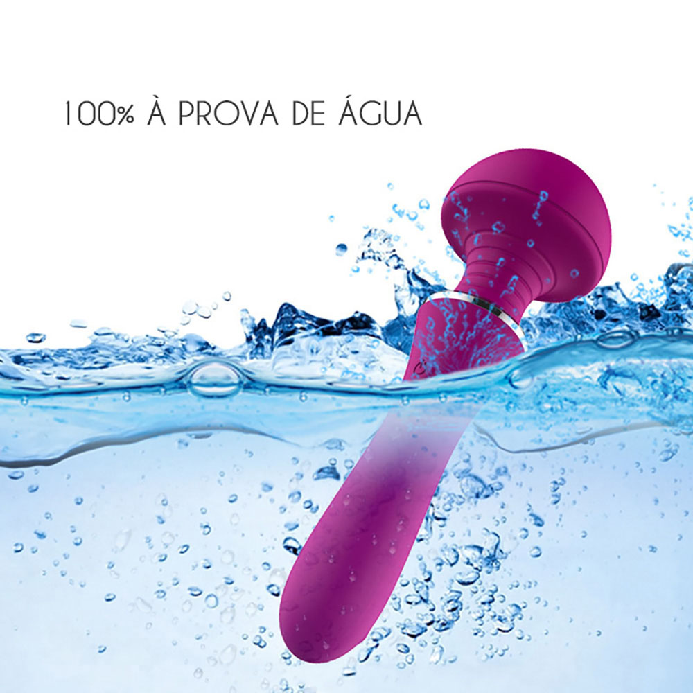 Massageador Er�tico Mushroom Roxo, em ambiente de uso