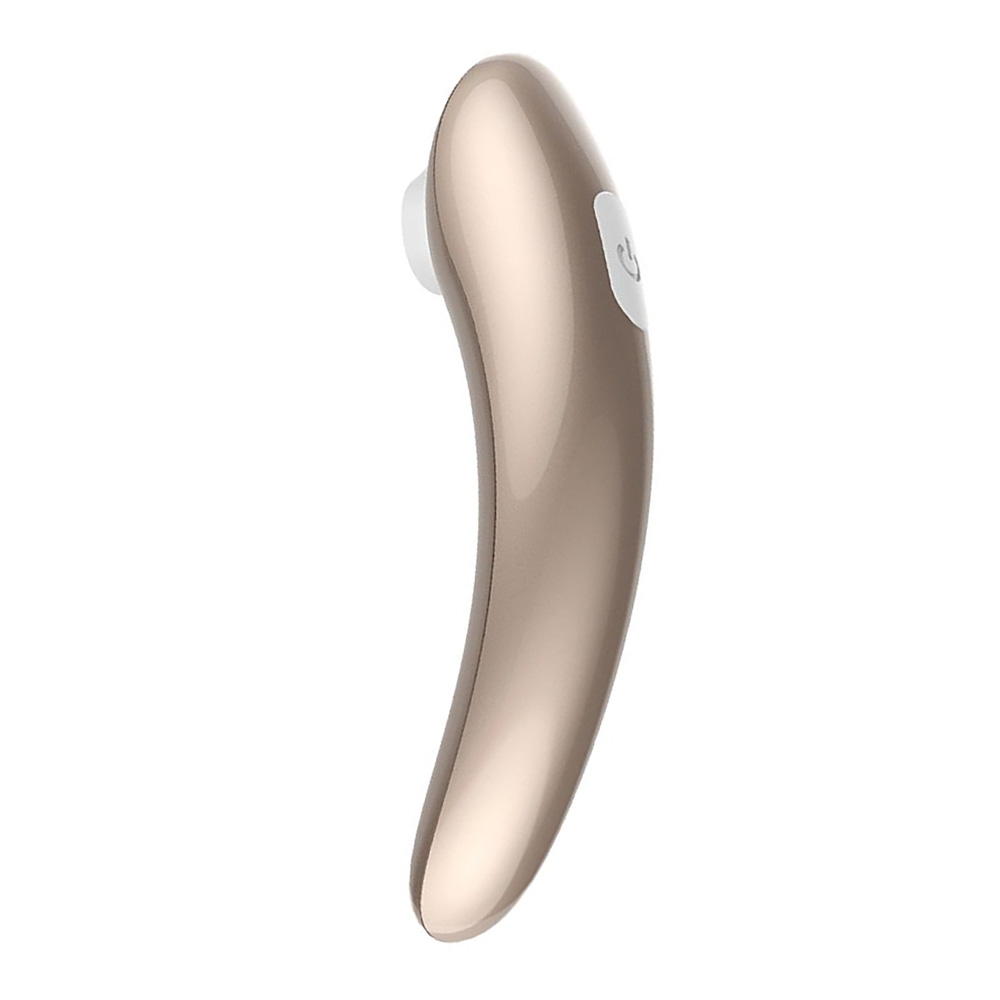 Sugador de Clit�ris com 10 Modelos de Suc��o Screaming Pro Prata | Vista Lateral com Bot�o