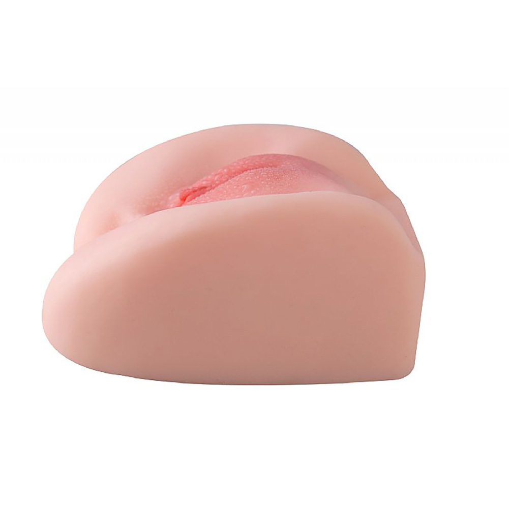 Masturbador Vagina e �nus Maig Bege, vista lateral mostrando o perfil e a flexibilidade
