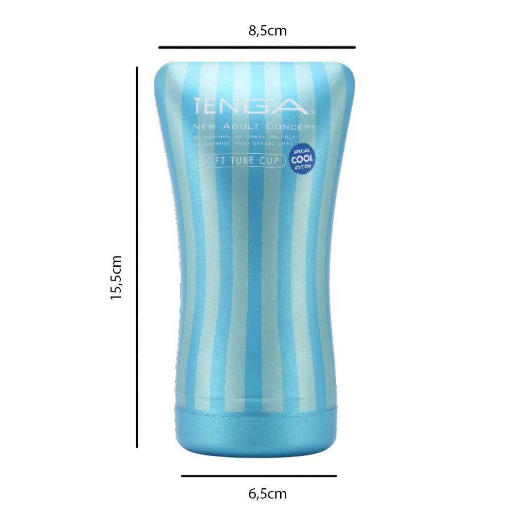 Masturbador Masculino Soft Tube Cup Cool Edition Tenga | Detalhe da base do produto