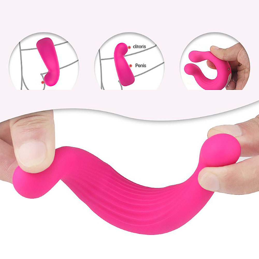 Anel Peniano com Vibro em Silicone Recarreg�vel London Eye RCT Pink - Vista do controle sem fio e detalhes da embalagem