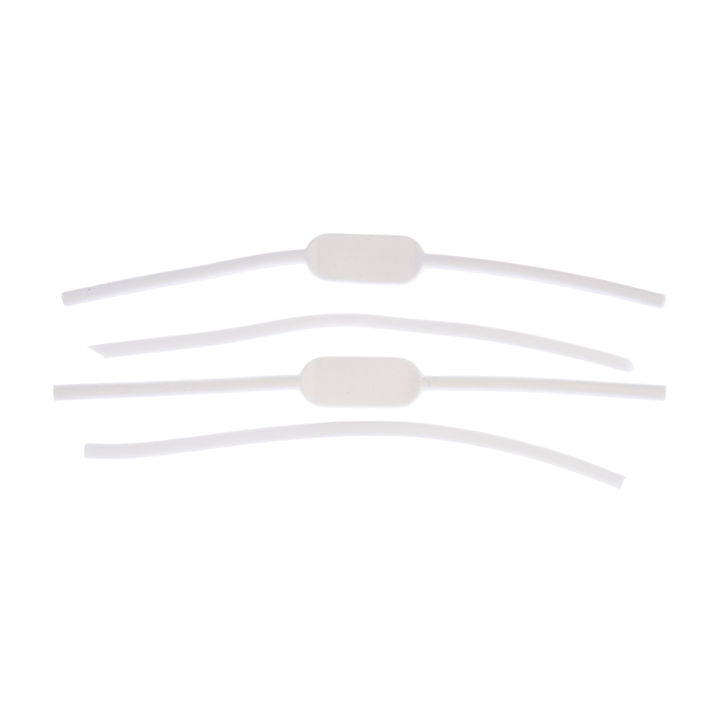 Detalle das tiras de silicone brancas do Extensor Peniano Tensordin SS para fixa��o confort�vel.