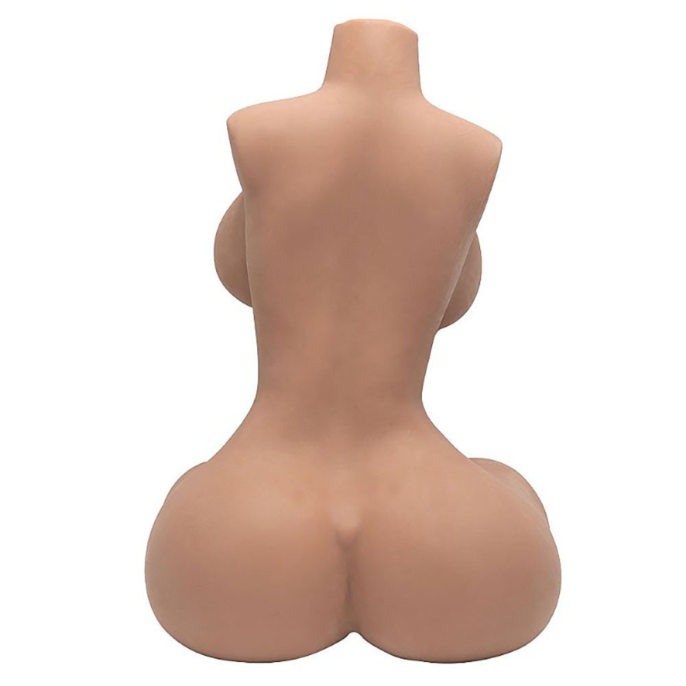 Masturbador Masculino Meio Corpo em Cyberskin Bege, vista traseira do �nus