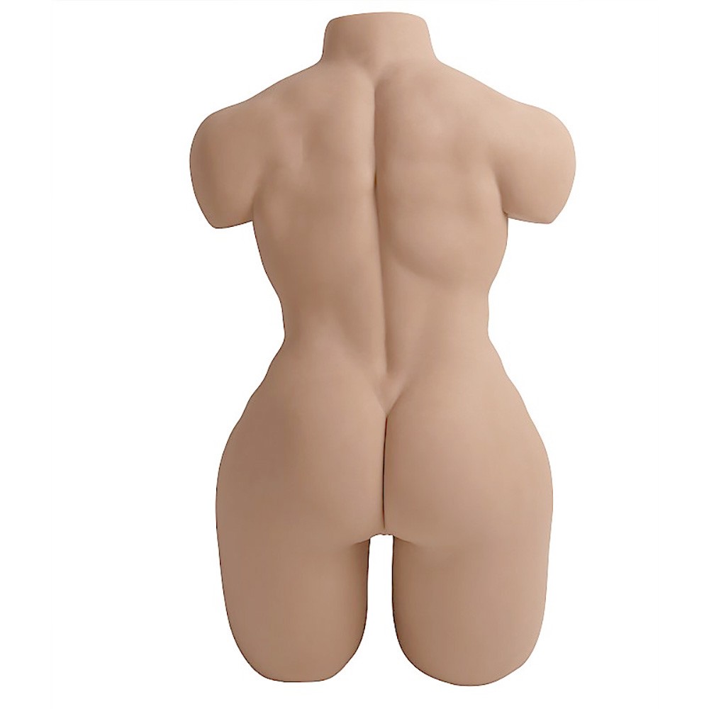 Masturbador Real�stico Meio Corpo Masculino, vista traseira do tronco com �nus simulado