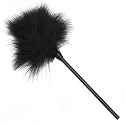 Acessório Sado com Plumas para Prática de Tickling (Cócegas) 20cm Preto