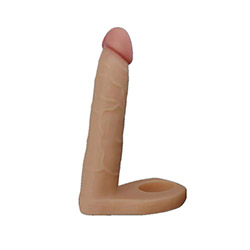 Anel Companheiro em Cyberskin Flexível 14 x 2,9cm Bege