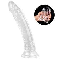 Foto do Produto Pênis Realístico Flexível em Jelly com Ventosa 31 x 5cm Transparente