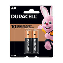 Pilha Alcalina AA Duracell 2 Unidades