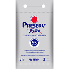 Preservativo Preserv Extra com 3 unidades