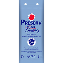Preservativo Preserv Extra Sensitivity Mais Fino 6 unidades