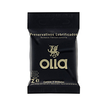 Preservativo Olla Lubrificado Com 3 Unidades