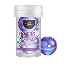 Foto do Produto Bolinha de �leo Corporal Lubrifica��o �ntima com �leo Vegetal Aroma de Uva 3ml