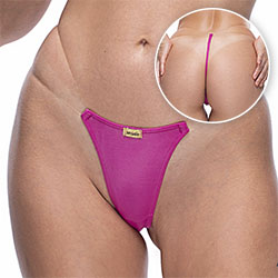 Foto do Produto Calcinha String Fio Dental Sexy em Cirre com Fio Duplo de Silicone na Lateral Pink