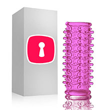 Capa Peniana sem Cabeça com Cerdas 10 x 3cm Rosa