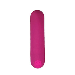Foto do Produto Vibrador Bullet em Silicone Toque Aveludado Recarreg�vel 10 Vibra��es Pink