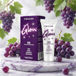 Vibrador Líquido Beijável Glow Sabor Uva 10g