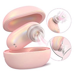 Vibrador para Clitóris Recarregável em Silicone e ABS (Plástico) 5 Pulsações Mini Pod Rosa