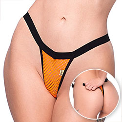 Foto do Produto Calcinha String Fio Dental Sexy em Arrast�o com Regulagem Laranja